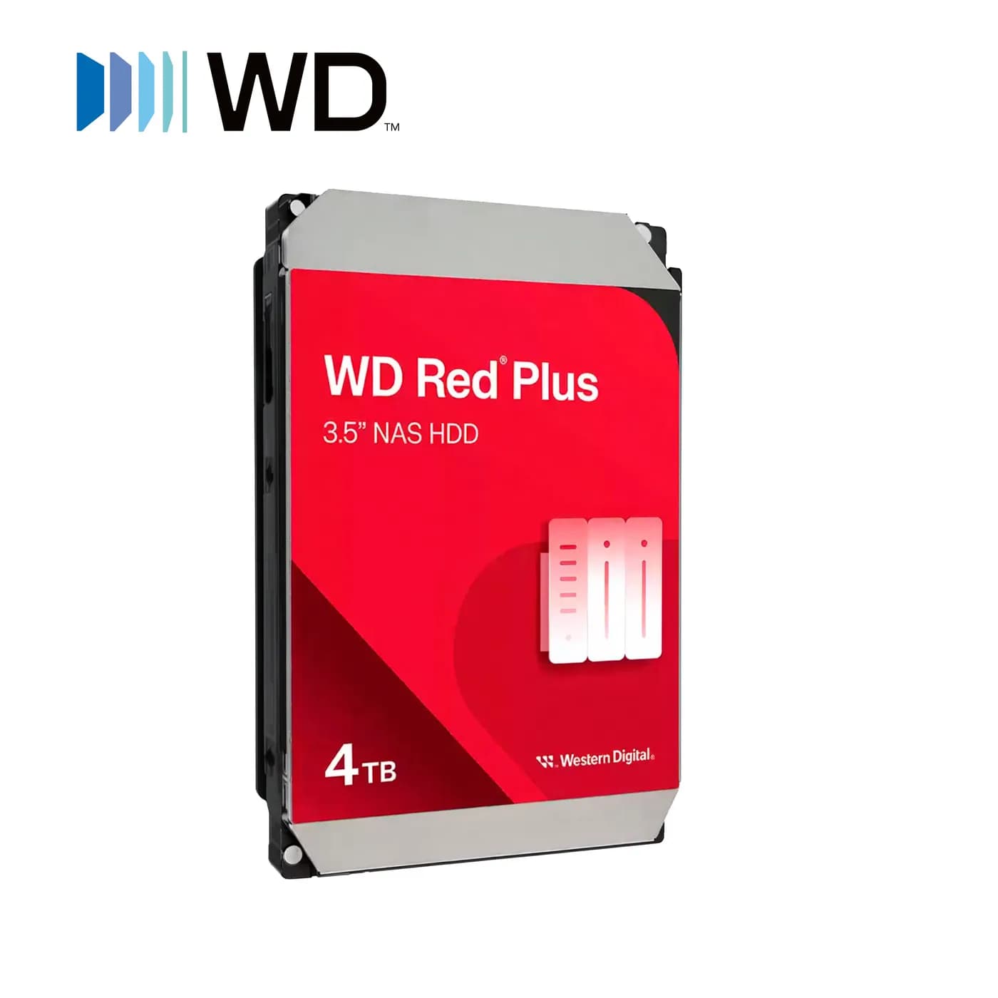 DD DISCO DURO 4TB SATA WD RED PLUS WD40EFZZ / 24/7 ESPECIAL PARA NAS / 3