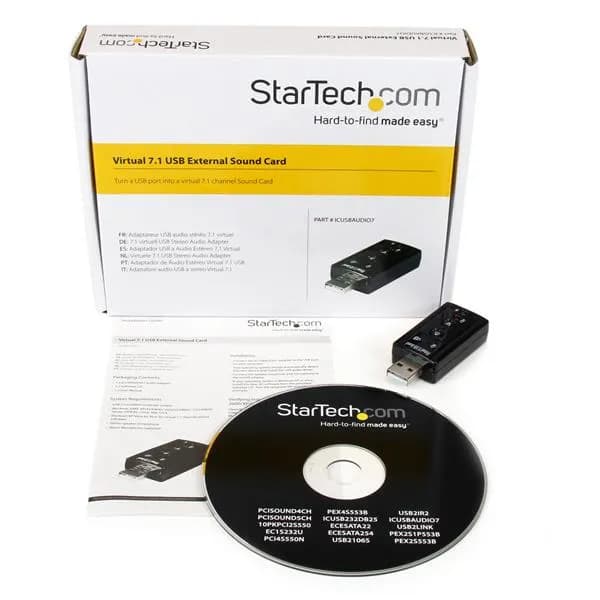 StarTech.com Tarjeta de Sonido 7.1 Virtual USB Externa Adaptador Conve 4