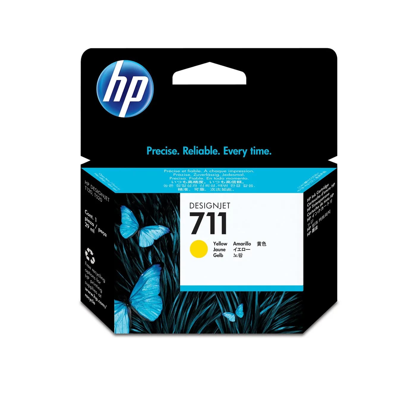 TINTA HP CZ132A 711 AMARILLO 3