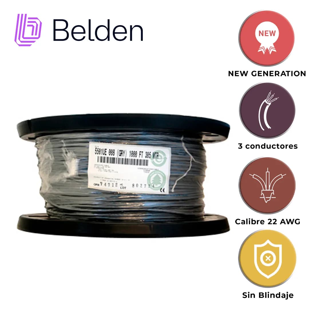 CABLE DE AUDIO COMERCIAL Y SEGURIDAD BELDEN 5501UE 0081000 / INTERIOR  3
