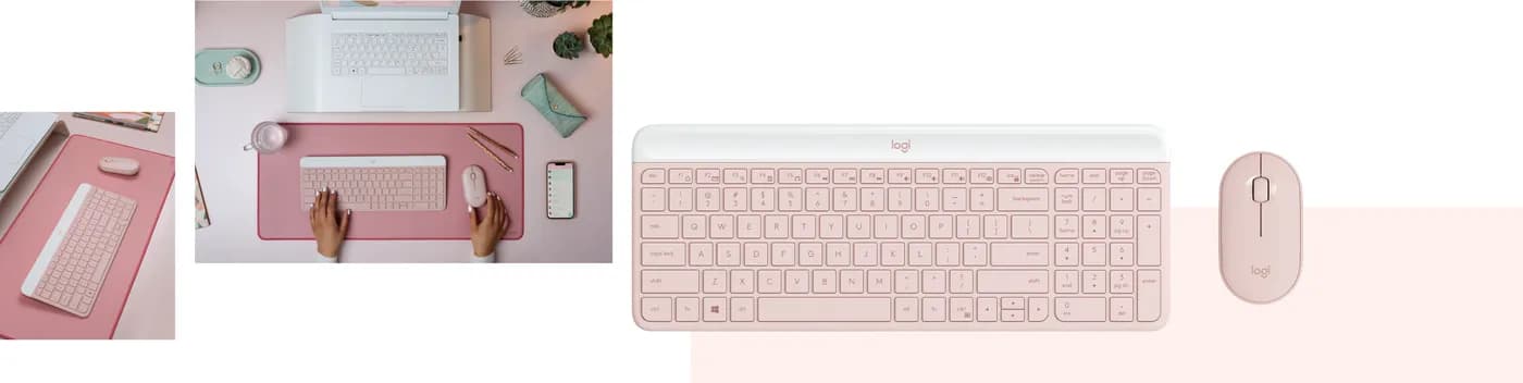 Logitech 920-011312 teclado Ratón incluido Oficina RF inalámbrico QWER 7