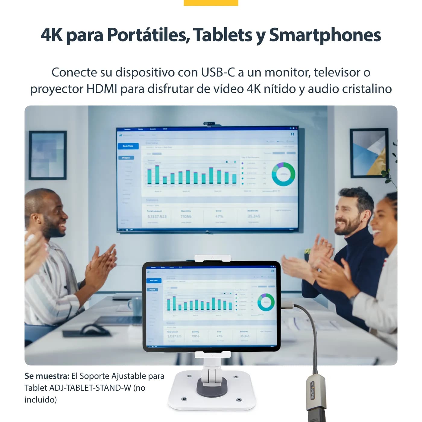 StarTech.com Adaptador USB C a HDMI de Video 4K 60Hz - HDR10 - Convers 9