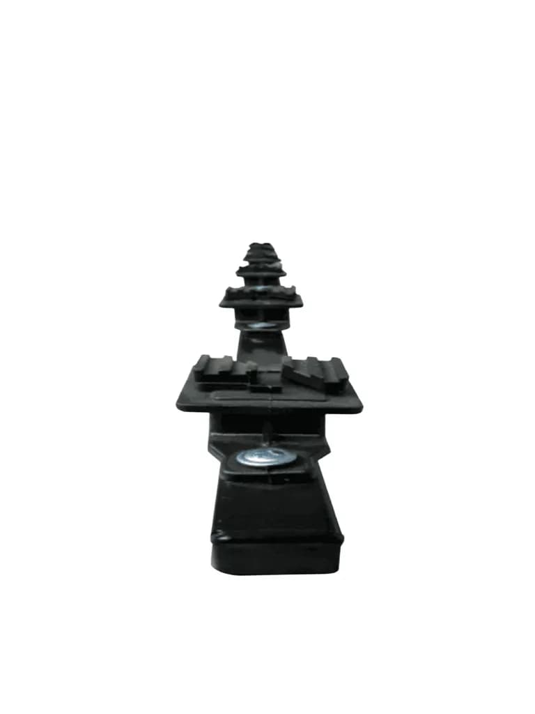 YONUSA K156L - Kit de 5 postes de perfil 3/4 en color negro de 1.2 mts 3