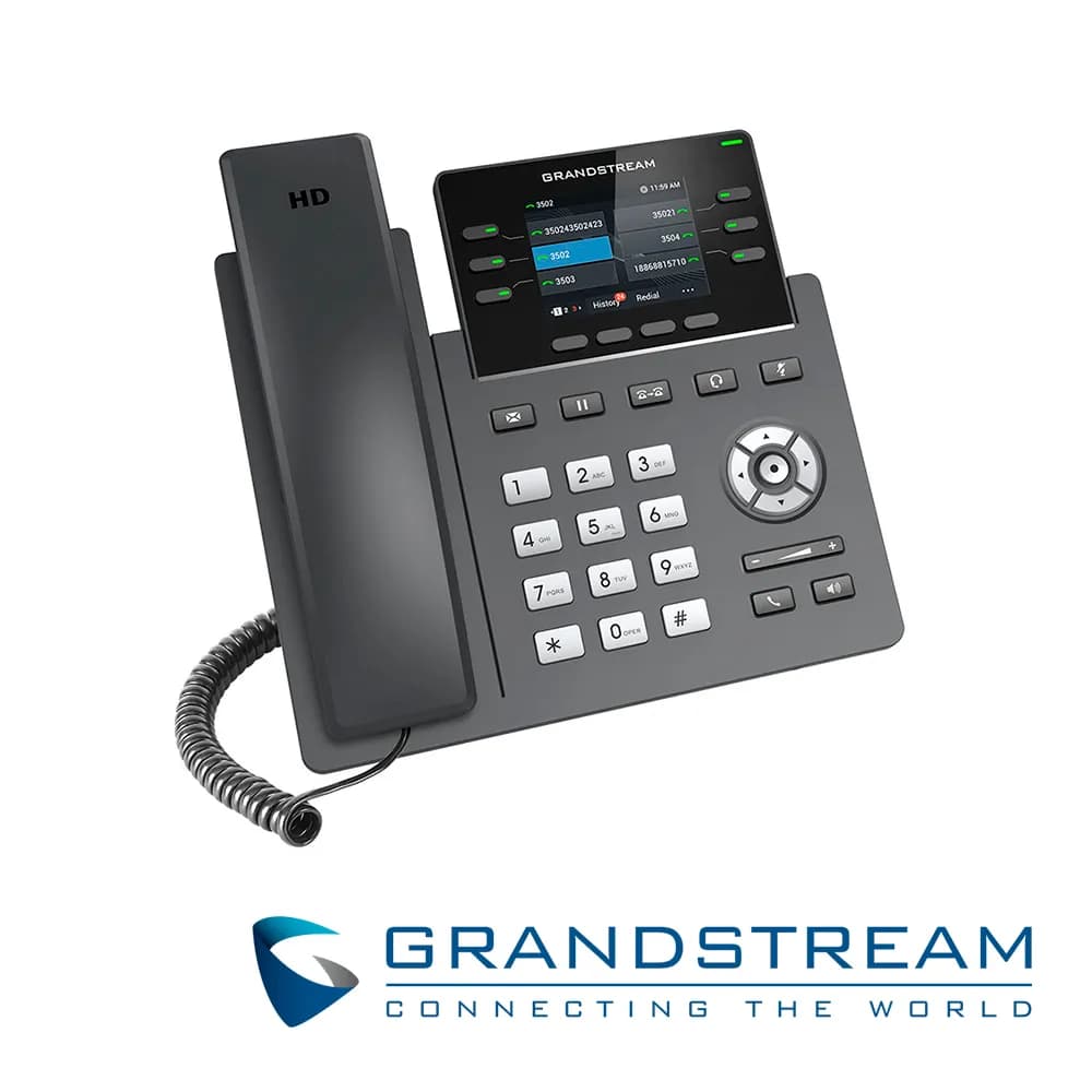 TELEFONO IP GRADO CARRIER GRANDSTREAM GRP2613 / 4 CUENTAS SIP / 6 LINE 3