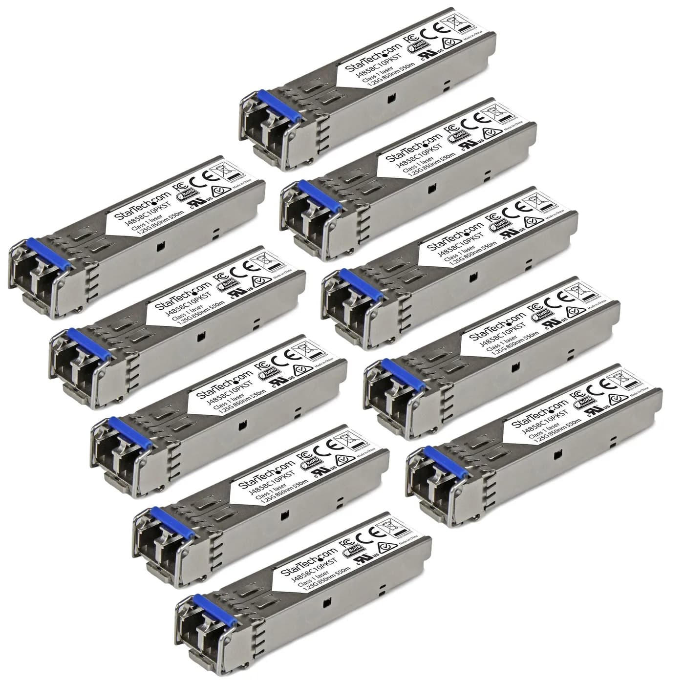 StarTech.com Paquete de 10 Módulos SFP compatibles con HPE J4859C - 10 4