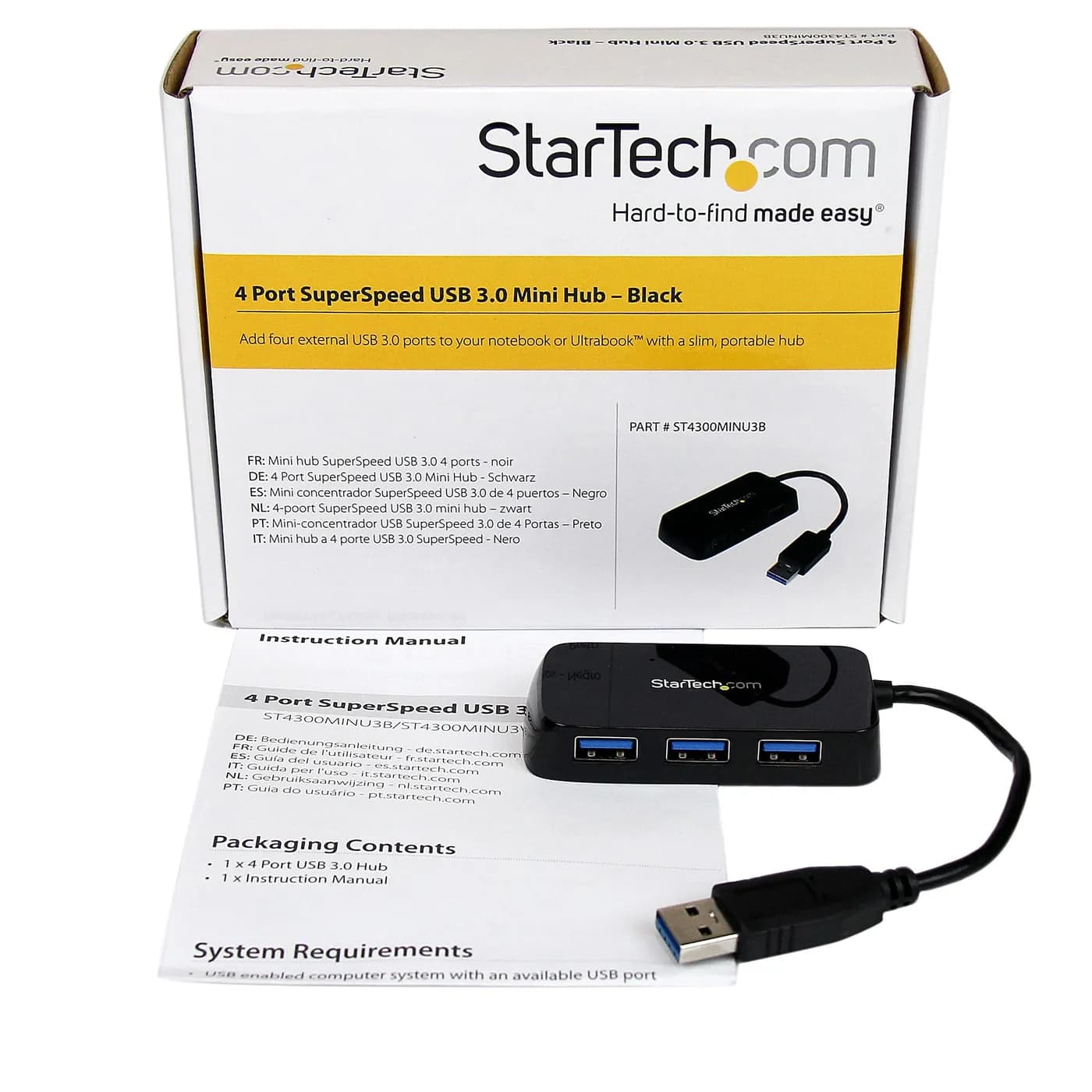 StarTech.com Adaptador Concentrador Hub USB 3.0 (5Gbps) Super Speed pa 5