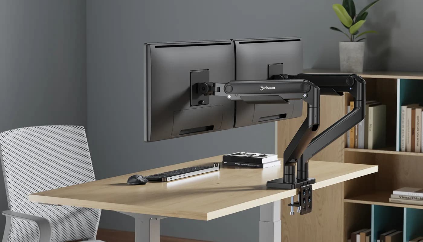 Manhattan 462587 soporte para pantalla plana 114.3 cm (45") Escritorio 9