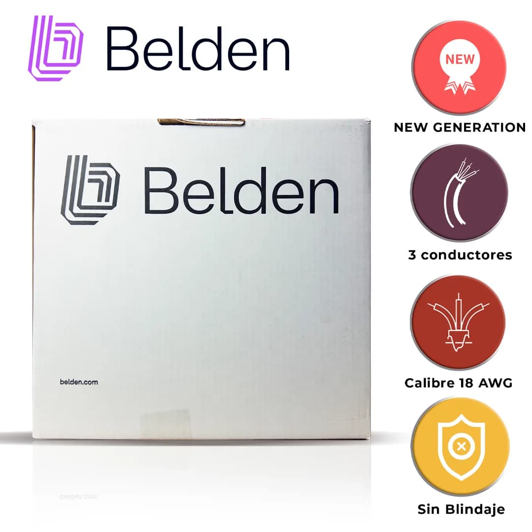 CABLE DE SEGURIDAD Y SONIDO BELDEN 5301UE 008U1000 / INTERIOR / GRIS / 5