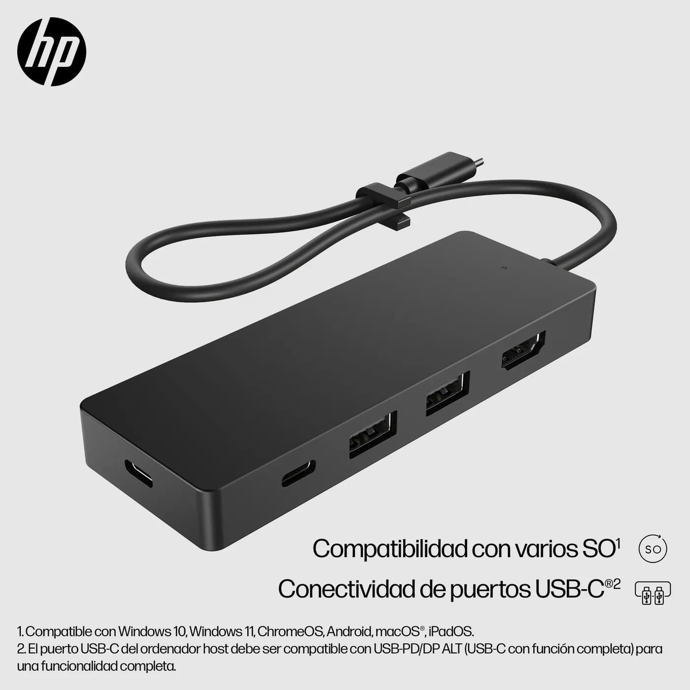 HP Hub USB-C G3 para viaje 6
