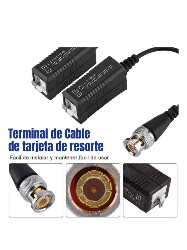 TRANSCEPTOR SAXXON VB-03 PASIVOS (VIDEO BALUNS) SOPORTA 8MP 4K A 150M, 3