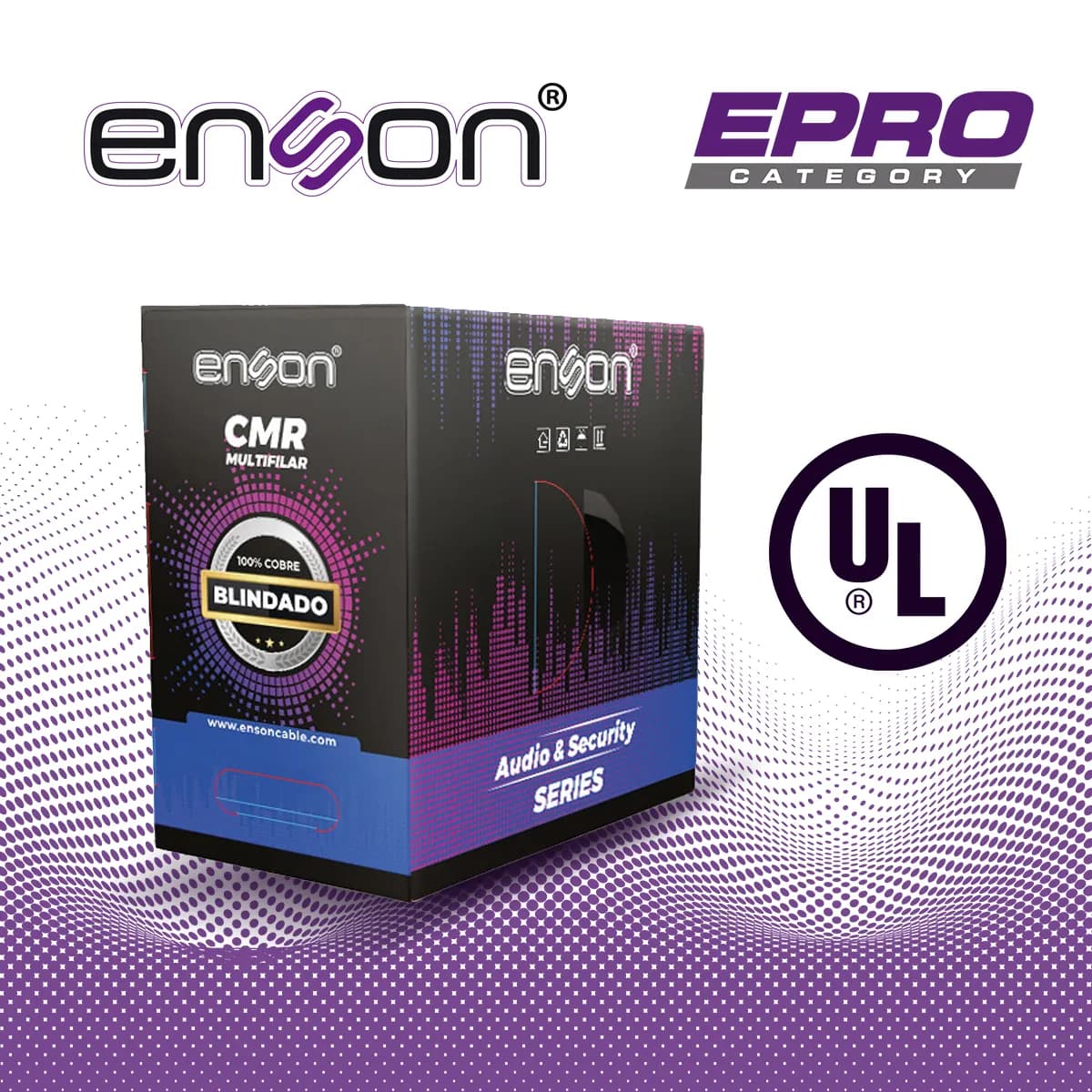 CABLE PARA AUDIO Y SEGURIDAD ENSON EPRO-5500F 2C/22AWG MULTIFILAR 100  2