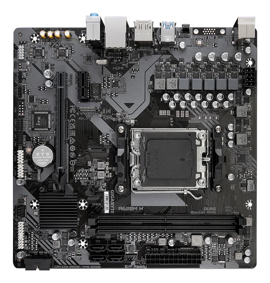 GIGABYTE A620M H placa base AMD A620 Enchufe AM5 Micro ATX 4
