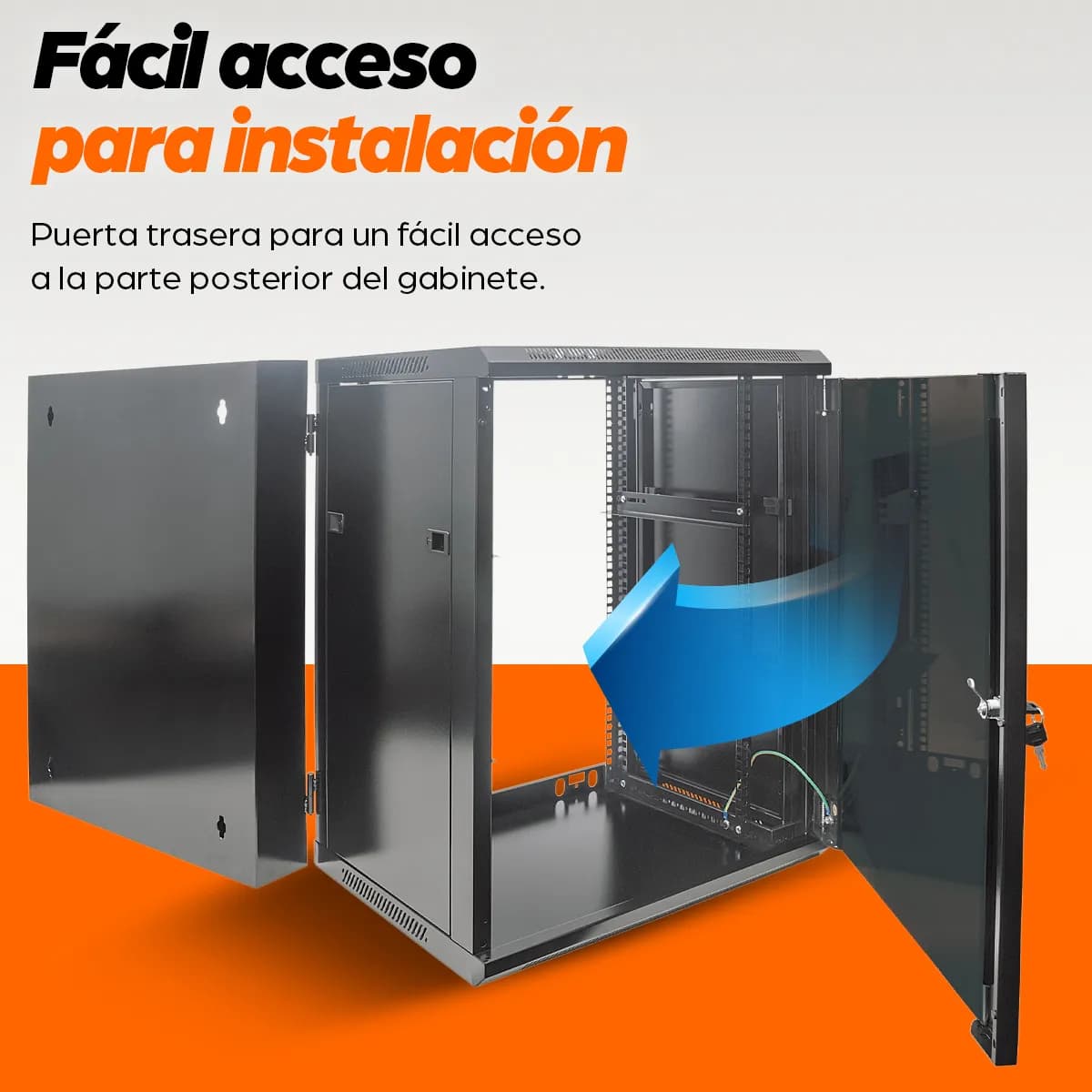 Intellinet 711845 armario rack 9U Bastidor de pared Negro 9