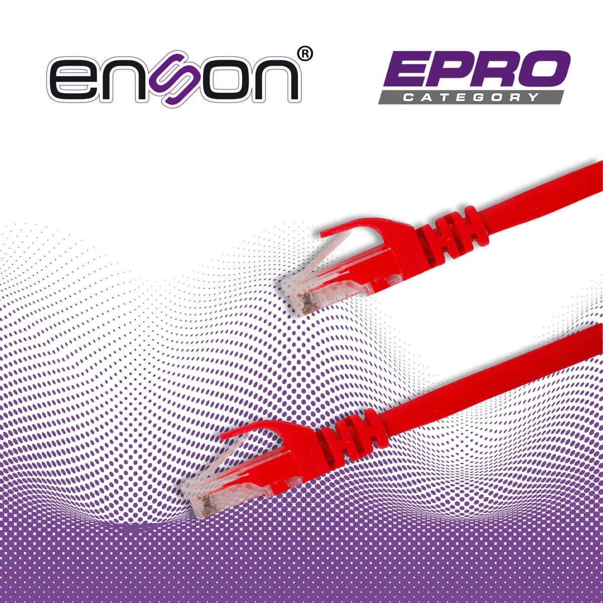 PATCHCORD UTP ENSON P6012R CAT6 120CM ROJO SERIE EPRO 100-II 100 POR C 5