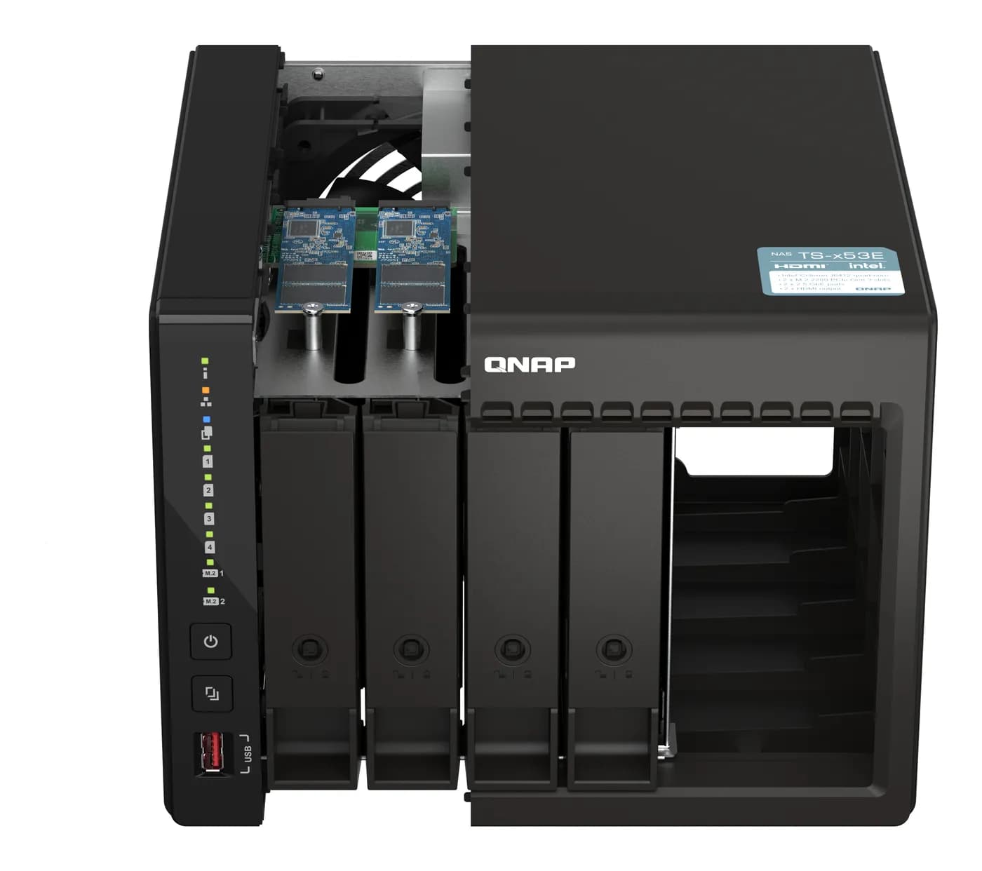 QNAP TS-453E NAS Tower Intel® Celeron® J6412 8 GB 0 TB QNAP QTS Negro 2