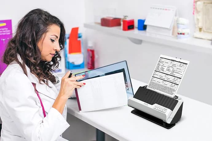 Epson DS-C330 Escáner alimentado con hojas Negro, Gris 16