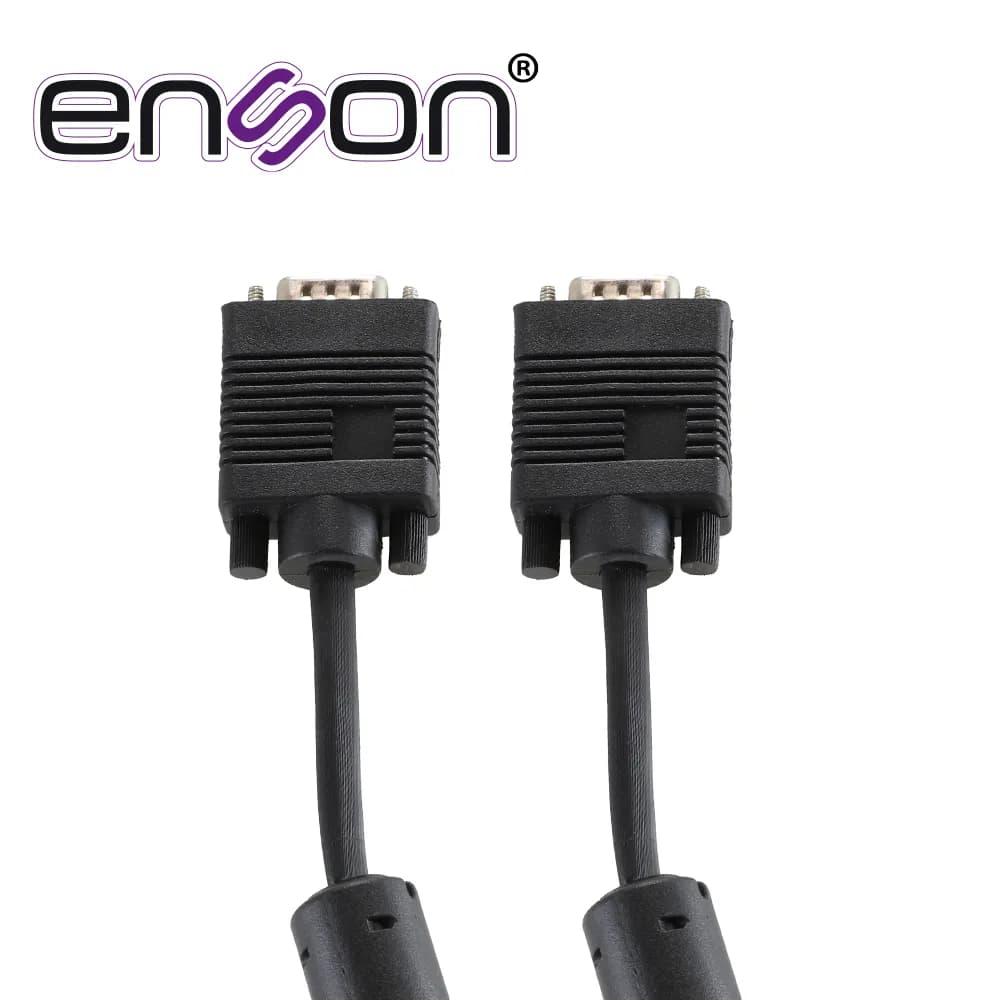 CABLE DE VIDEO VGA ENSON ENS-VGACB2 1.8MT MACHO-MACHO RECOMENDADO PARA 2