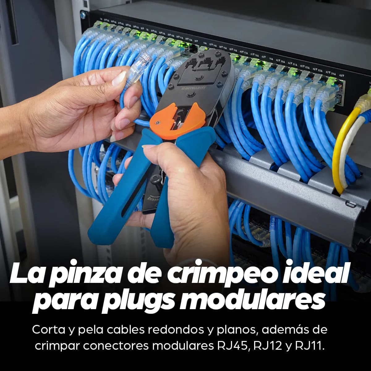 Intellinet Herramienta para Crimpear Plug Modular 5