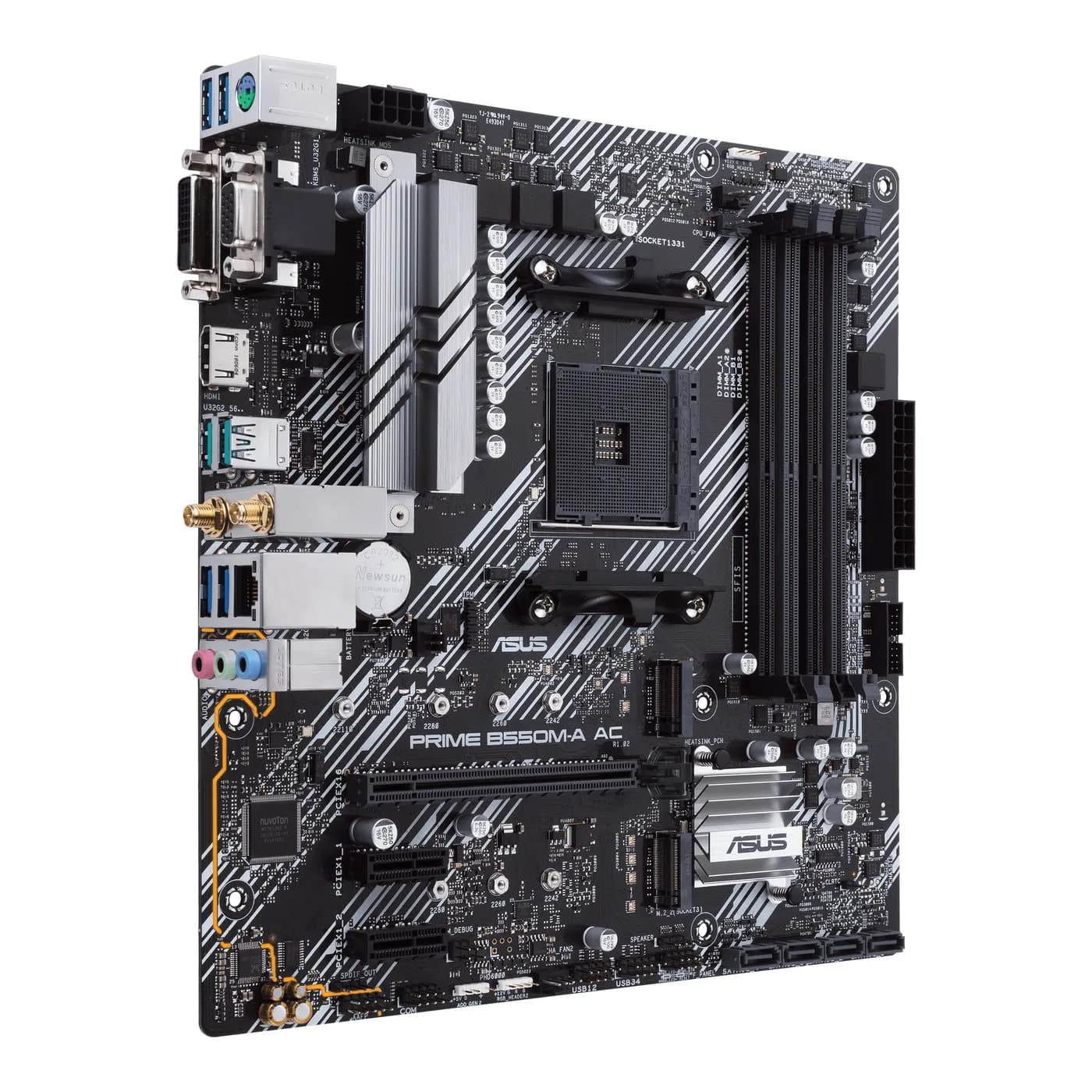 TARJETA MADRE ASUS PRIME B550M-A AC DDR4/HDMI/AM4/USB3.2/WI-FI 2