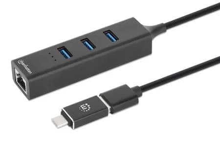 Manhattan 180894 nodo concentrador USB 3.2 Gen 1 (3.1 Gen 1) Type-A +  4