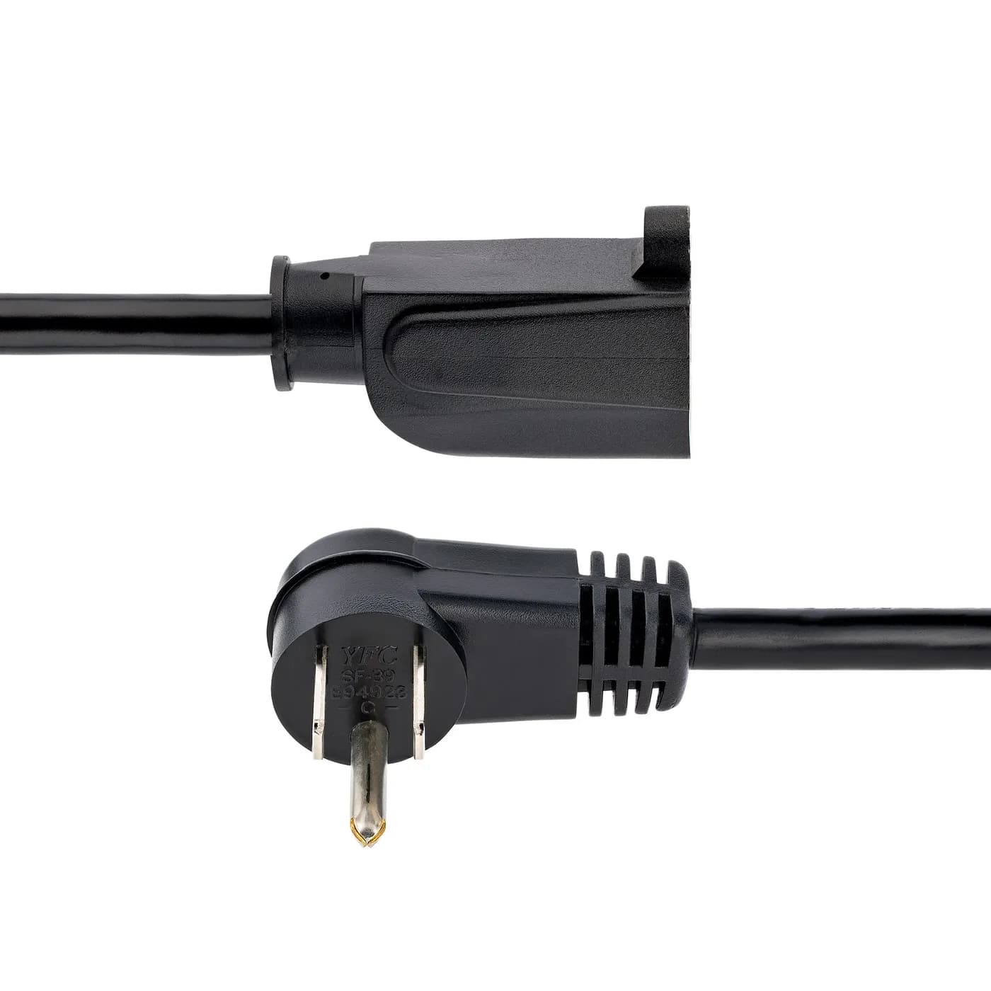StarTech.com Cable 2m (6 pies) de Extensión de Alimentación, Ángulo Re 3