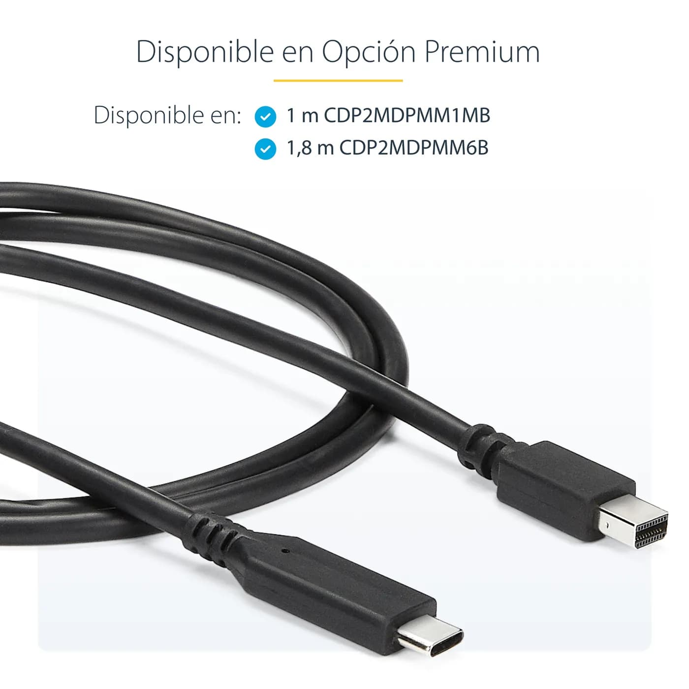 StarTech.com Cable 1.8m USB-C a Mini DisplayPort - 4K 60Hz - Black - A 11