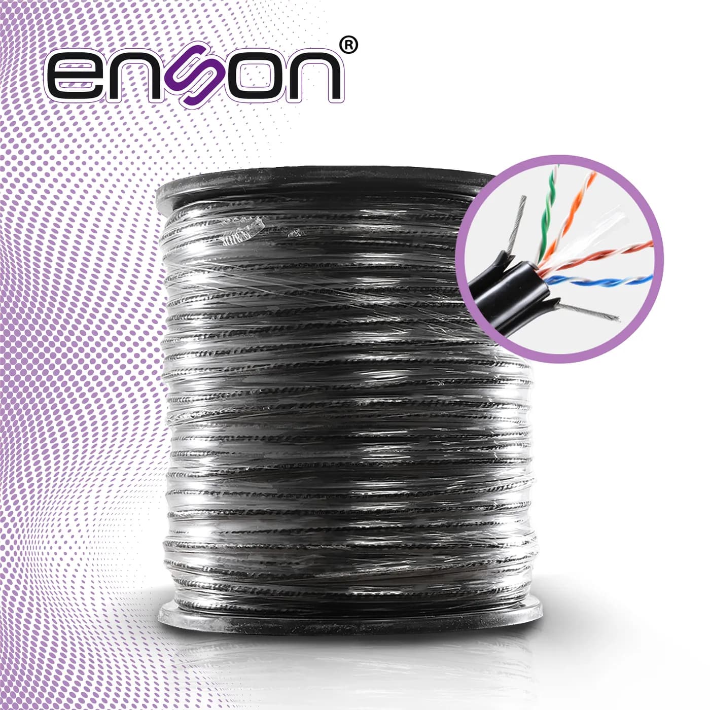CABLE UTP PARA ELEVADOR CAT6 ENSON 43352B3055 SERIE PRO-II CALIBE 23 A 4