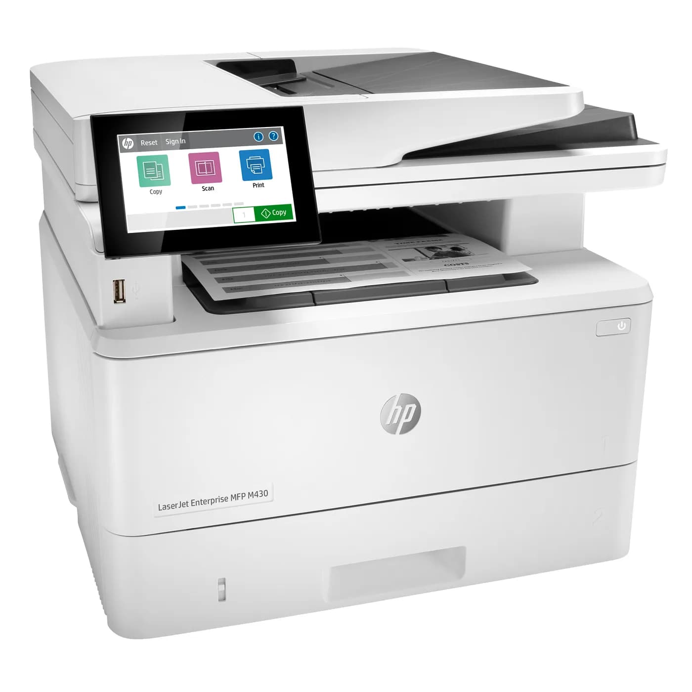HP LaserJet Enterprise M430f Multifunction Blanco y negro Impresora, E 3