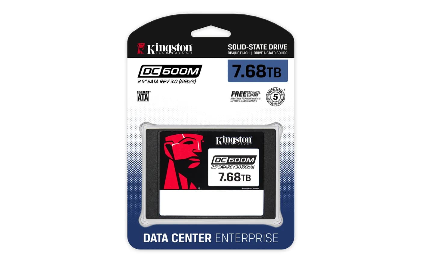 Kingston Technology DC600M 7.68 TB 2.5" Serial ATA III 3D TLC NAND 3