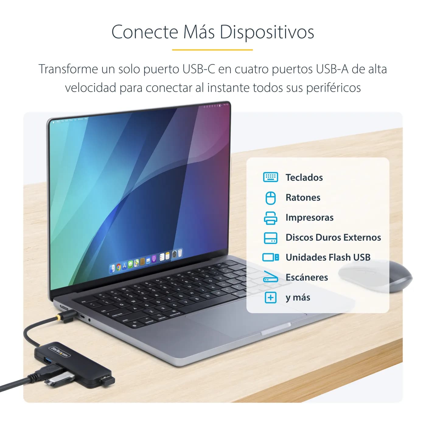StarTech.com H5C4A-USB-HUB nodo concentrador USB 3.2 Gen 1 (3.1 Gen 1) 12