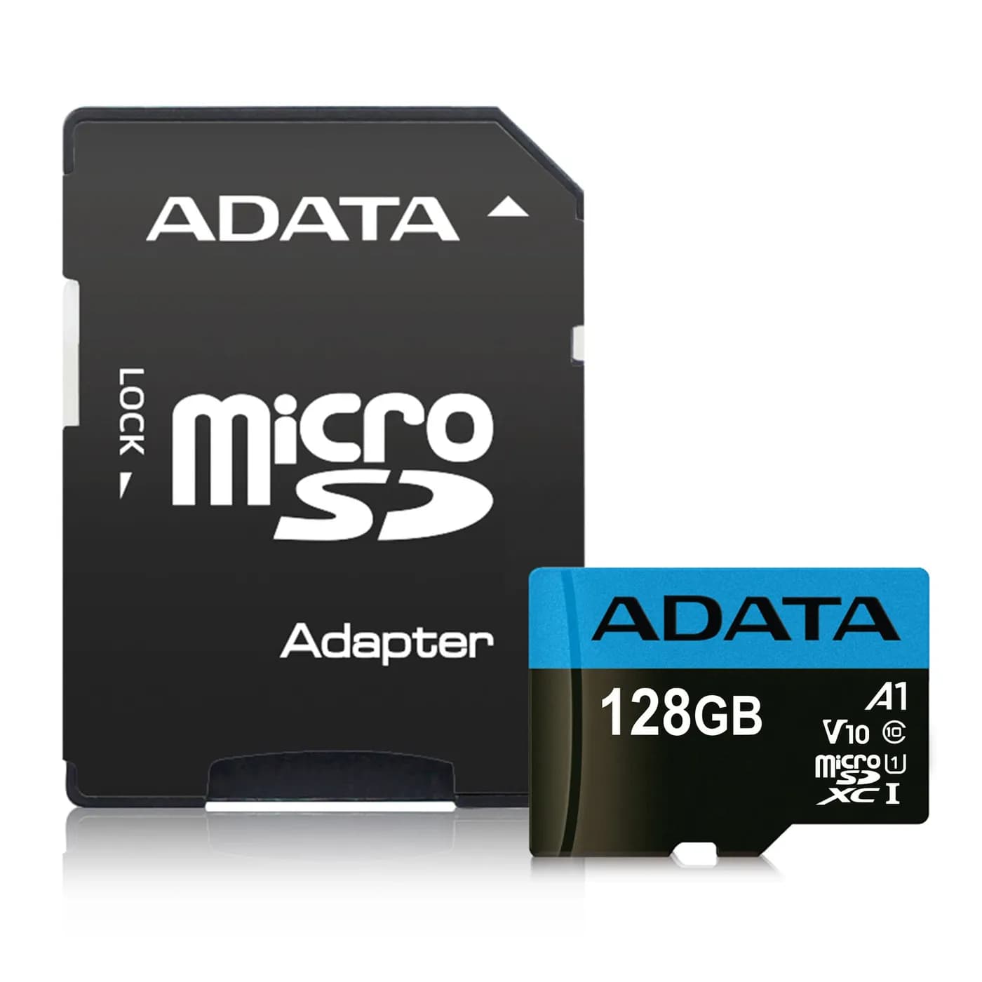 MICRO SD  ADATA  AUSDX128GUICL10A1 128GB /V10 F HD / CLASE 10 A1/ AZÚL 3
