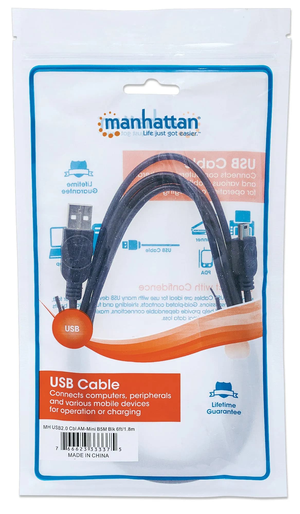 Manhattan Cable para Dispositivos USB Mini-B de Alta Velocidad 5