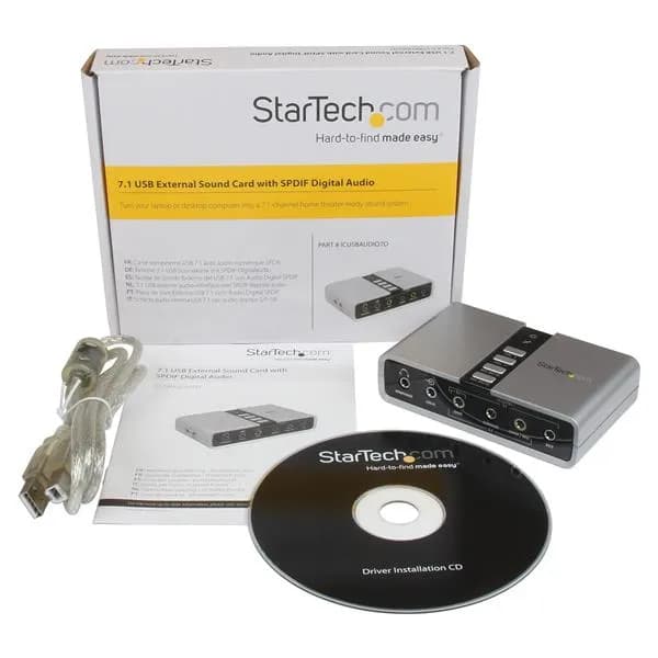 StarTech.com Tarjeta de Sonido 7.1 USB Externa Adaptador Conversor pue 6