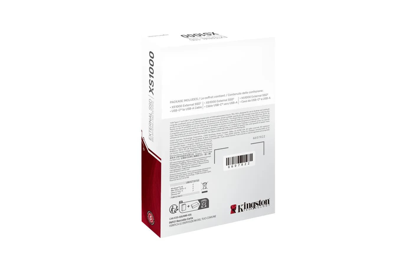2TB XS1000 External USB 3.2 Gen 2 Portable 4
