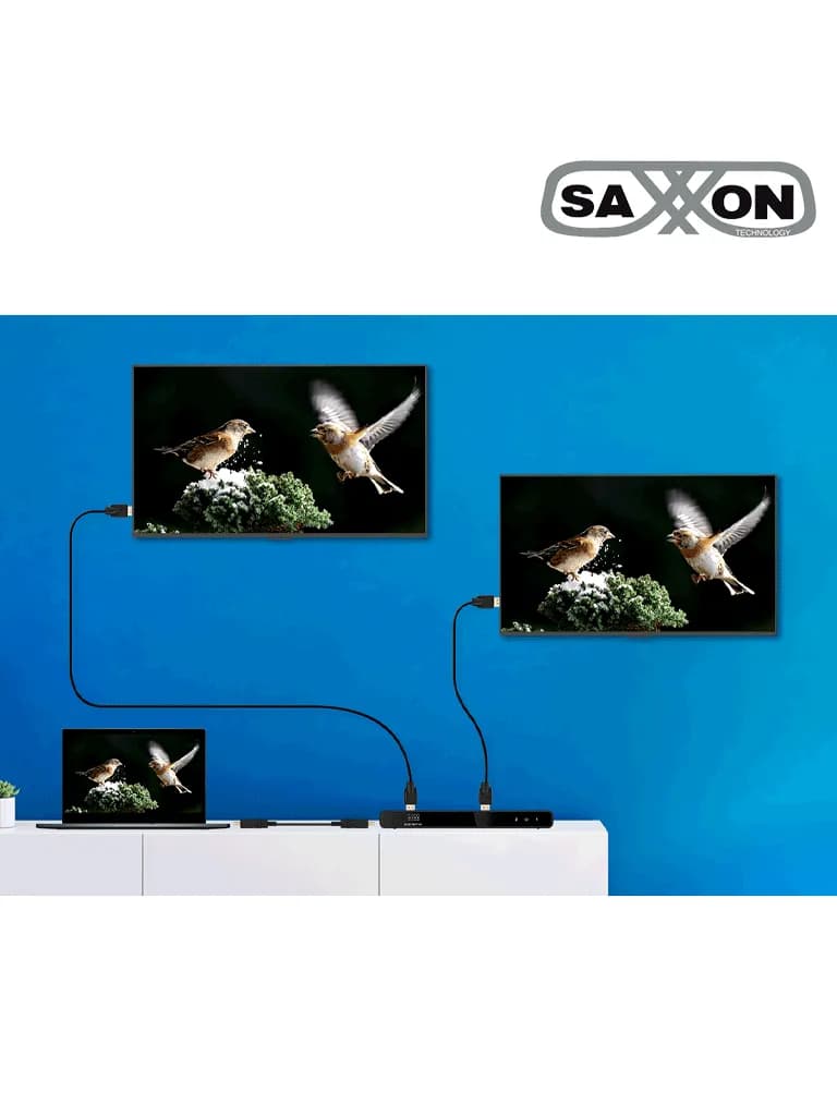 SAXXON LKV312HDR-V2.0 - Divisor de Video HDMI 4K de 1 Entrada y 2 sali 3