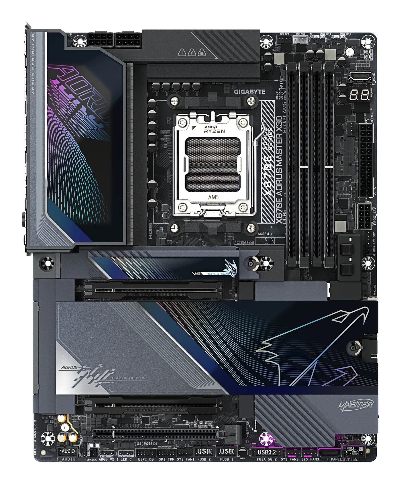 GIGABYTE X870E AORUS MASTER X3D AMD X870E Enchufe AM5 ATX 2