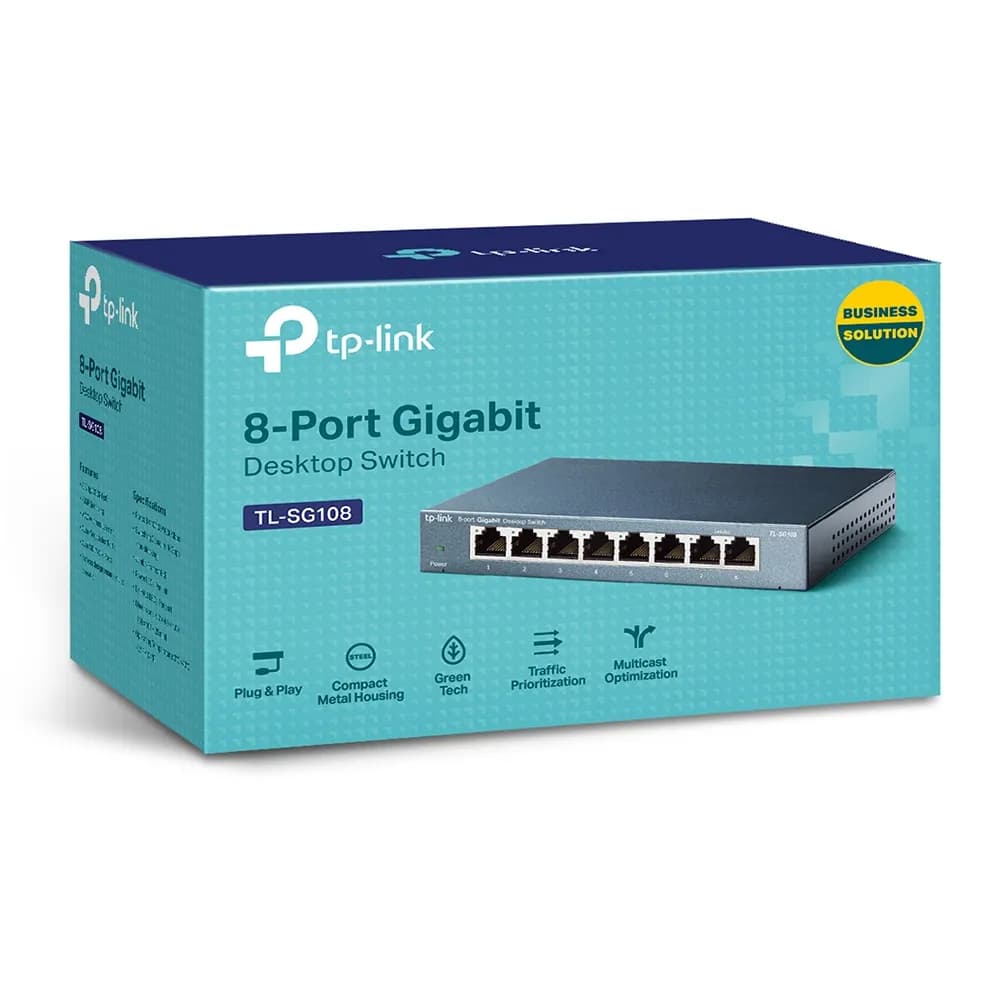 TP-Link TL-SG108 dispositivo de redes No administrado L2 Gigabit Ether 3