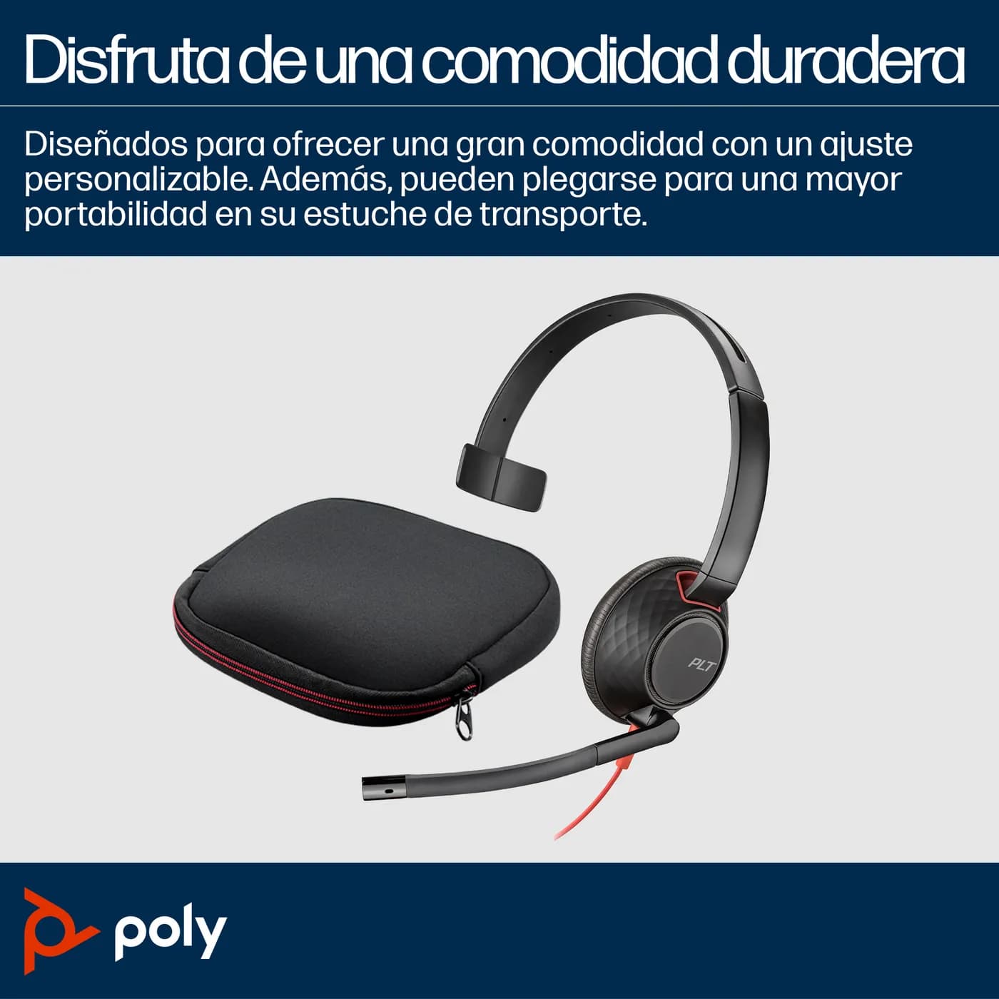 HP Poly Auriculares monoaurales USB-C Poly Blackwire 5210 + conector d 5
