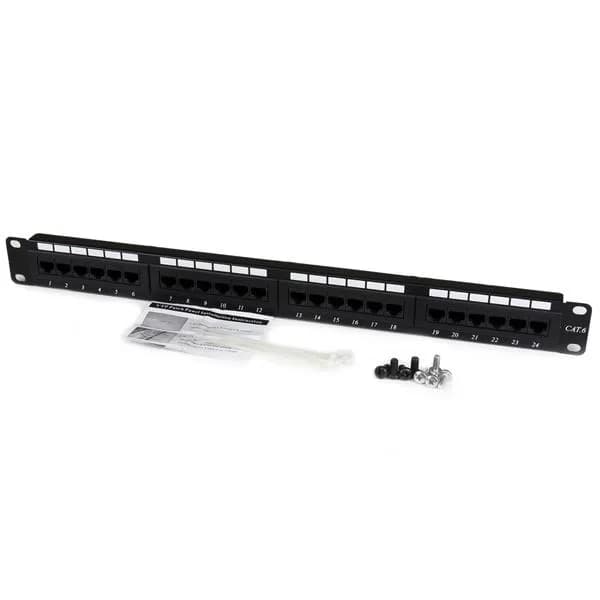StarTech.com Panel de Parcheo 1U Cat6 110 con 24 Puertos para Montaje  5