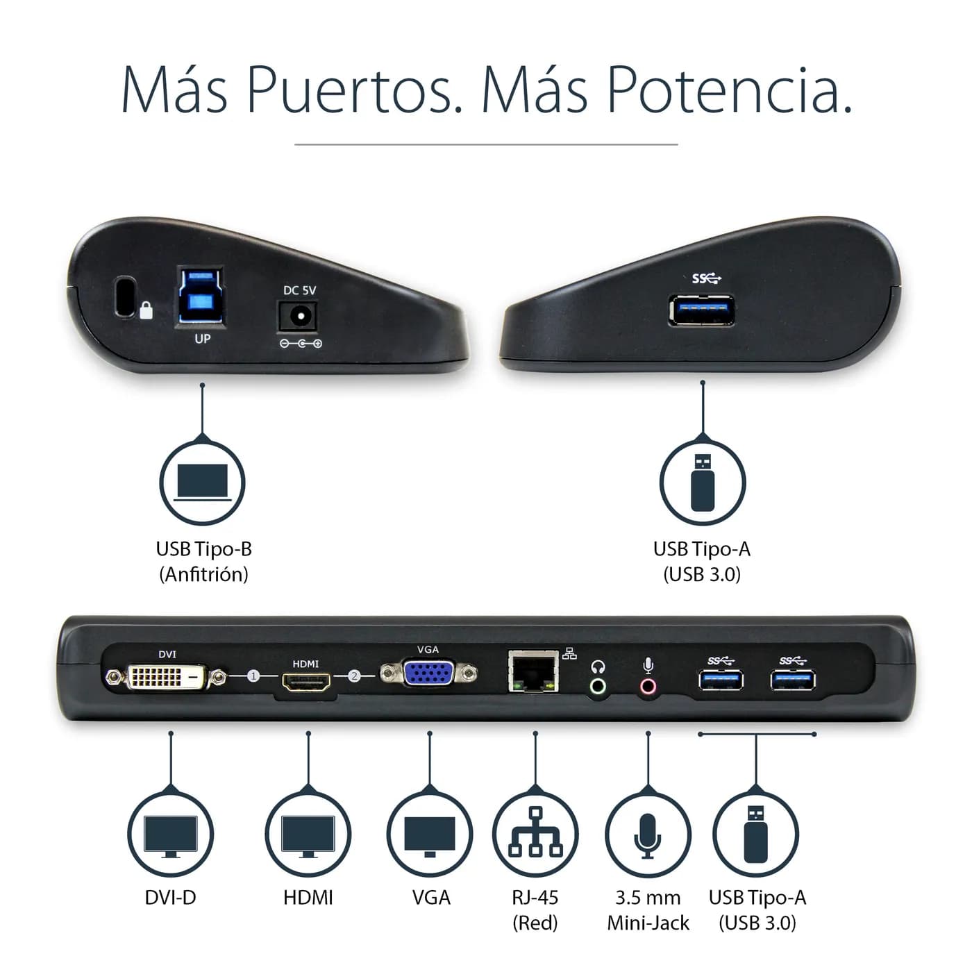 StarTech.com Docking Station USB 3.0 de 2 Monitores para Laptop - HDMI 8