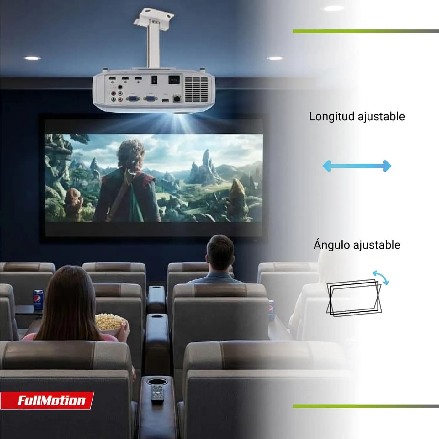 TECHMAKRO SOPORTE DE TECHO PARA VIDEOPROYECTOR 4