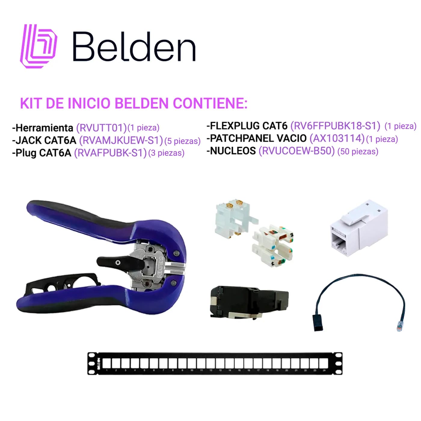 KIT DE INICIO BELDEN BEL-TOOLS ESSENTIALS TODO LO NECESARIO PARA COMEN 3
