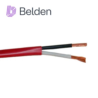 CABLE DE SEGURIDAD Y SONIDO BELDEN 5000UE 0021000 / INTERIOR / ROJO /  2