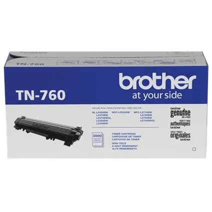 TONER NEGRO  BROTHER TN760 PARA DCPL2551DW RENDIMIENTO 3,000 PAG APROX 3