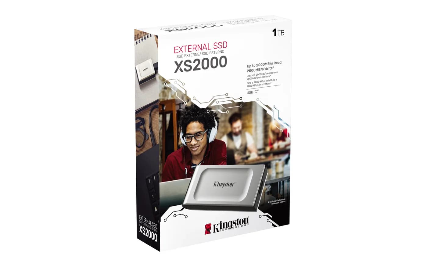 Kingston Technology XS2000 1 TB USB Tipo C 3.2 Gen 2 (3.1 Gen 2) Negro 6