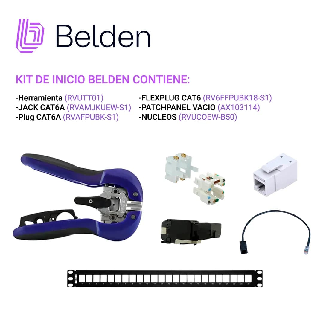 KIT DE INICIO BELDEN BEL-TOOLS ESSENTIALS TODO LO NECESARIO PARA COMEN 2