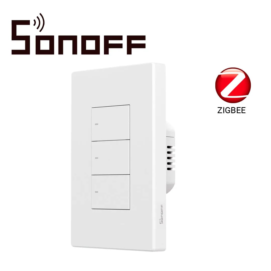 APAGADOR DE PARED TOUCH ZIGBEE  SONOFF ZBM5-3C-120W / ZIGBEE 3.0 / 3 C 4
