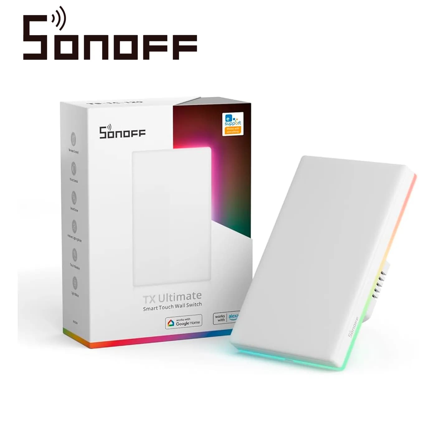 APAGADOR DE PARED TOUCH TX ULTIMATE SONOFF T5-1C-120 / 1CH ON/OFF INAL 3