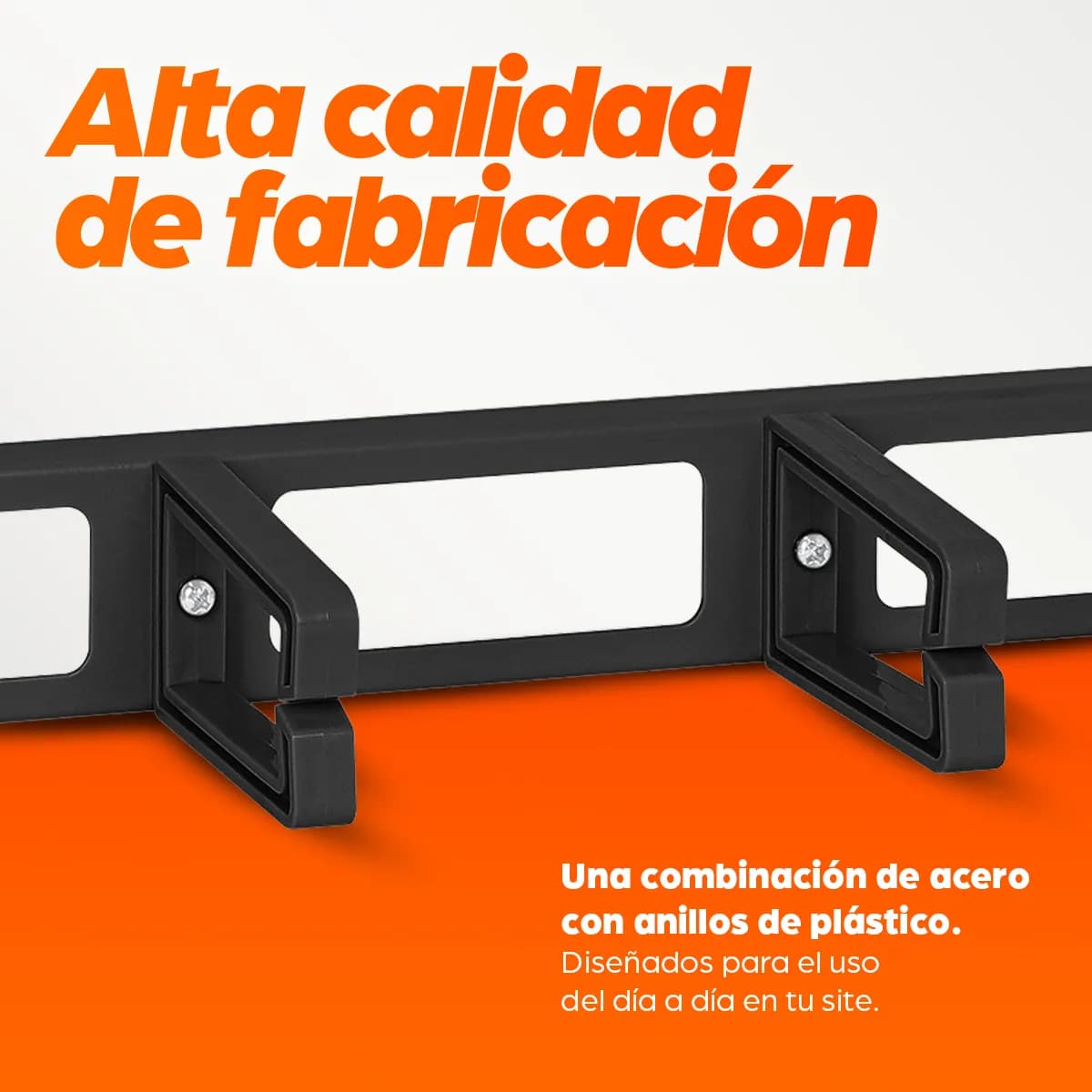 Intellinet Panel Administrador de Cable 19" 1 U, 4 arillos plásticos l 4