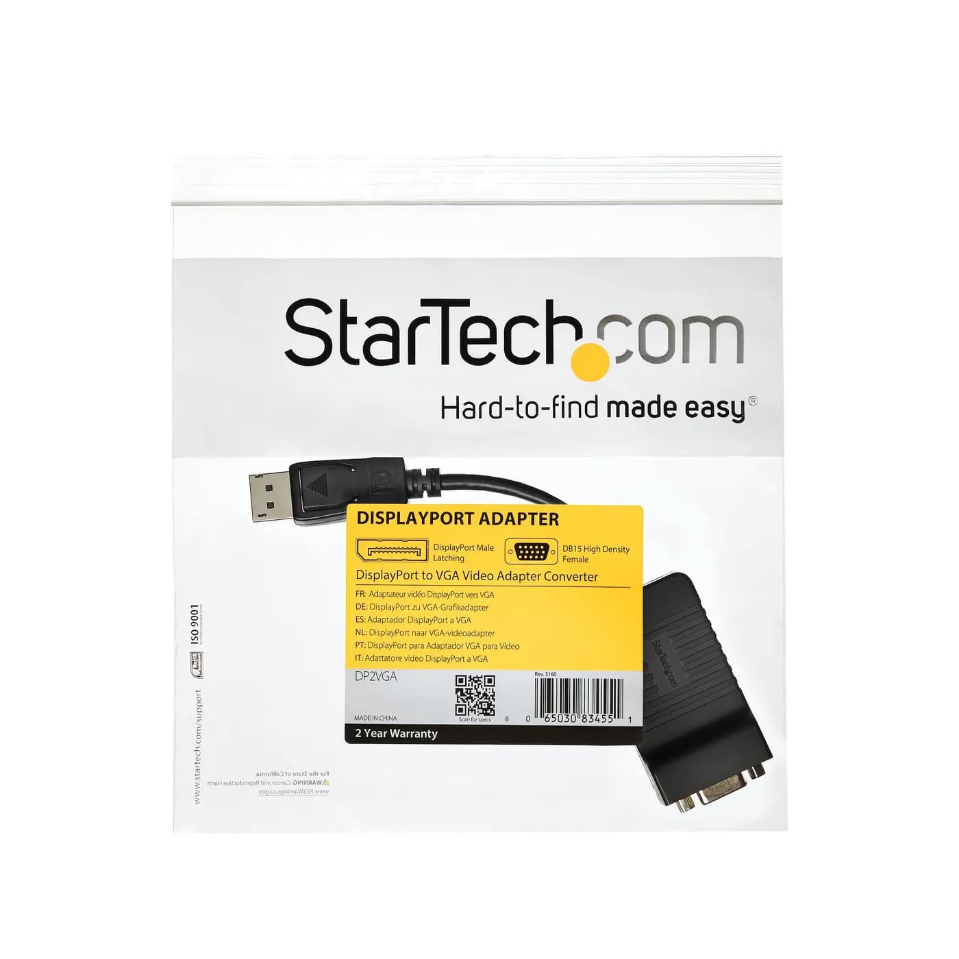 StarTech.com Adaptador Convertidor de Video Activo DisplayPort a VGA - 6